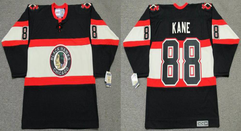 2019 Men Chicago Blackhawks #88 Kane black CCM NHL jerseys->chicago blackhawks->NHL Jersey